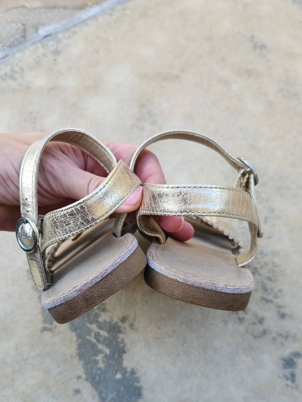 Gymboree sandals gold